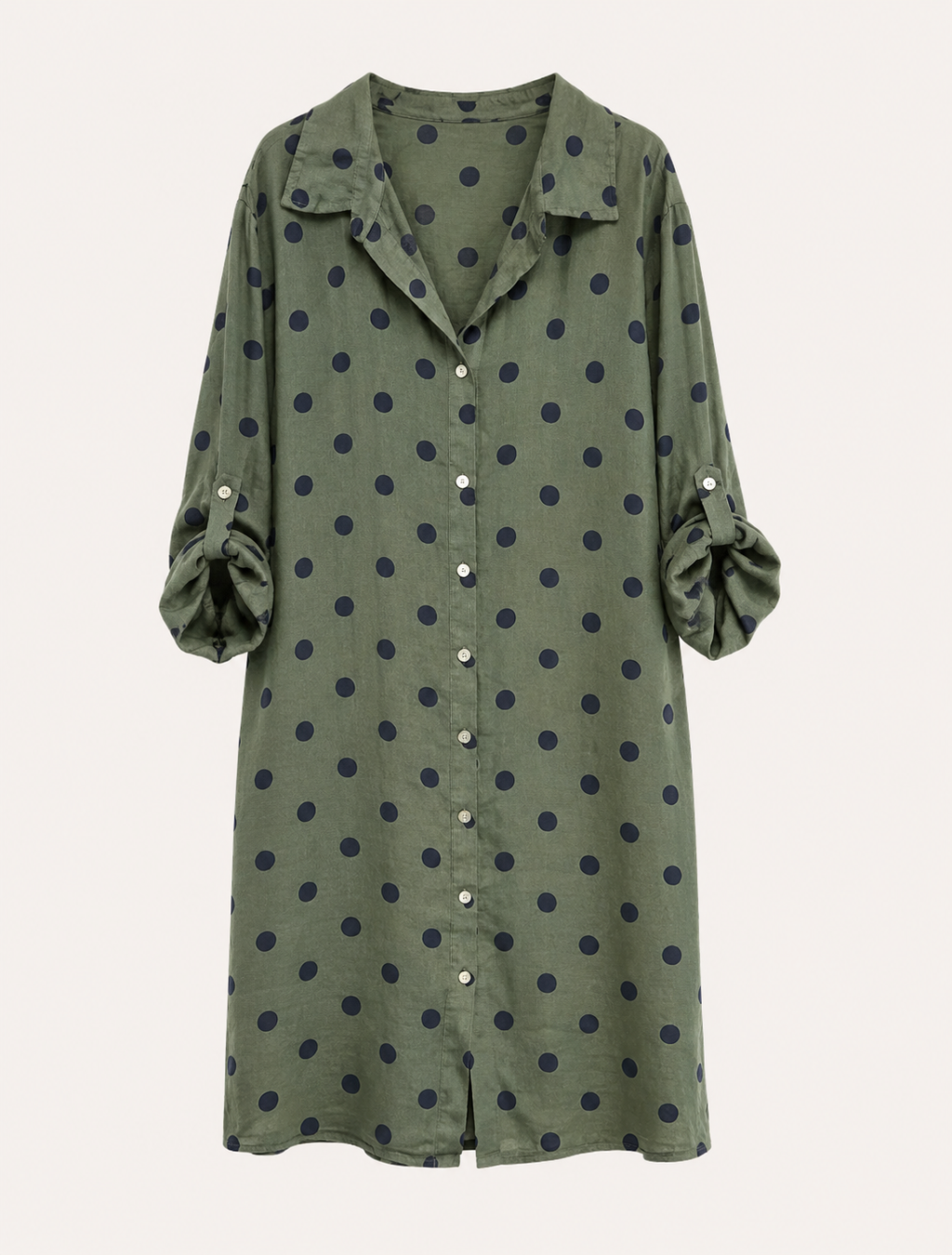 Camisero Lino Lunares Pequeno