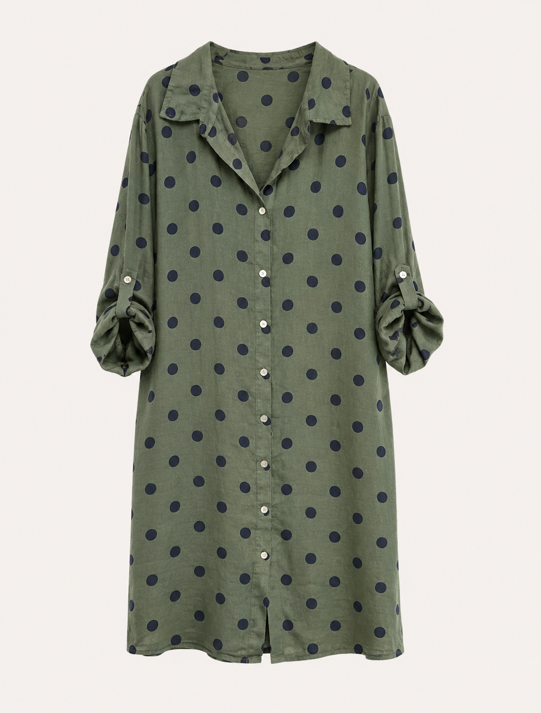 Camisero Lino Lunares Pequeno