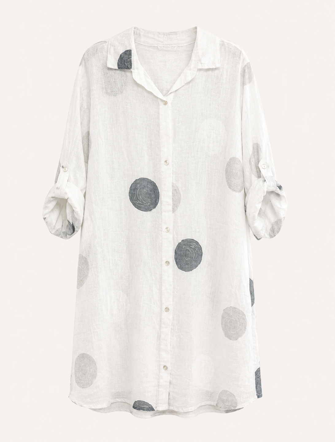 Camisero Lino Lunares Grande