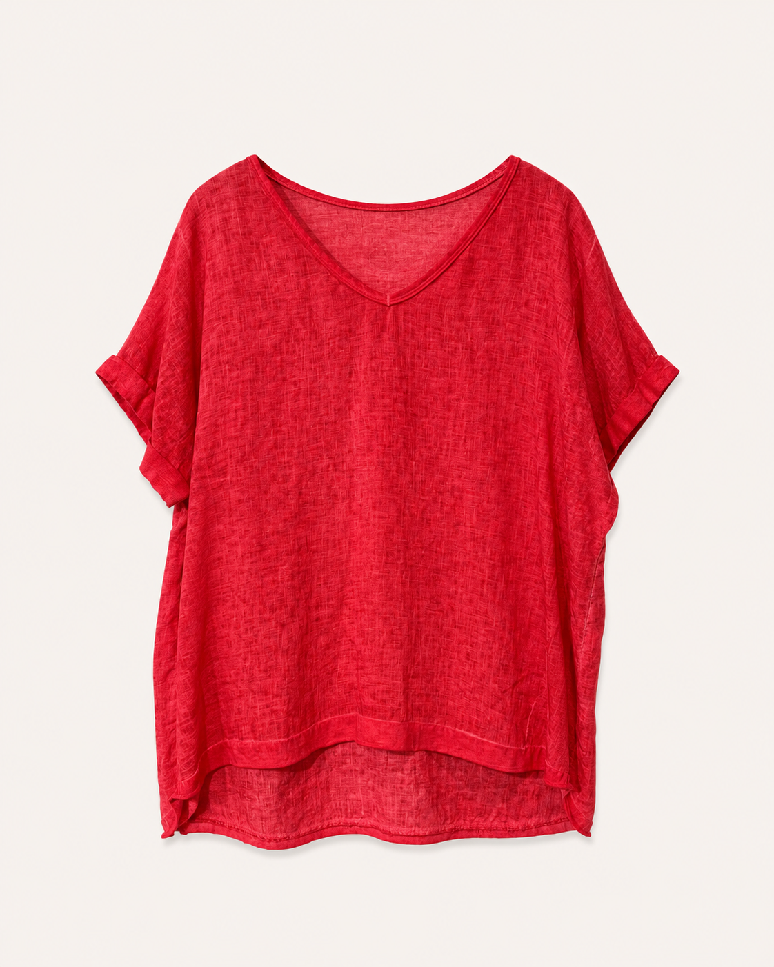 Blusa Mc Cuello V Plain