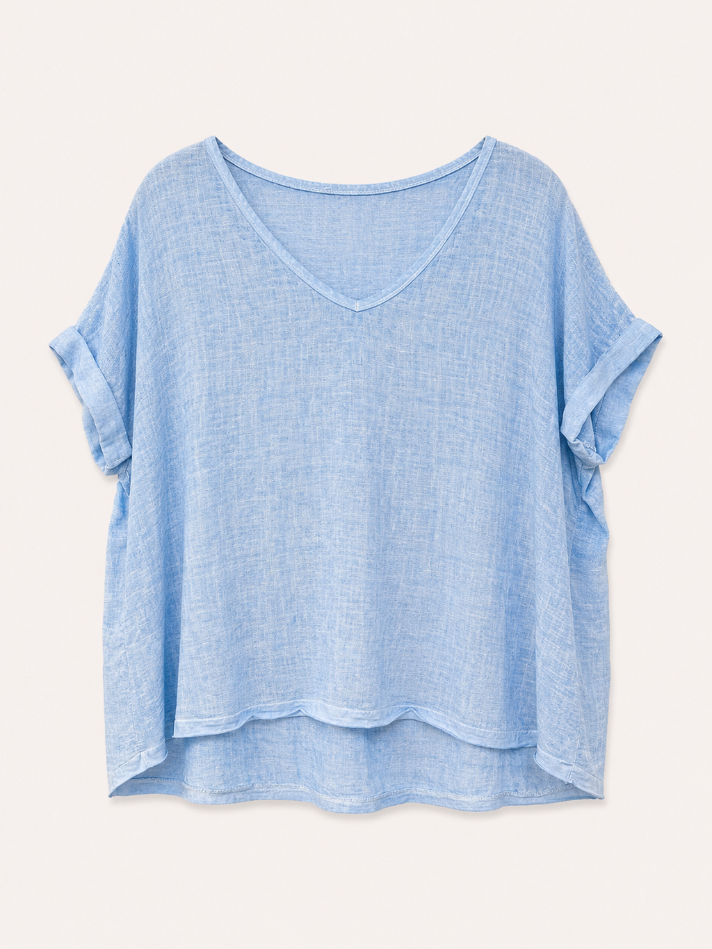 Blusa Mc Cuello V Plain