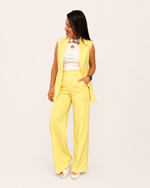 Conjunto Chaleco Unicolor Ovi