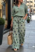 Pantalon Lino Lunares R.998S