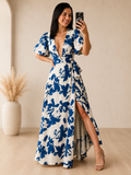VESTIDO MC FLORES AZULES
