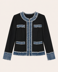 CHAQUETA INTERVENIDA JEANS & NEGRO