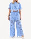 CONJUNTO MC PANTALON BRODERIE AZUL
