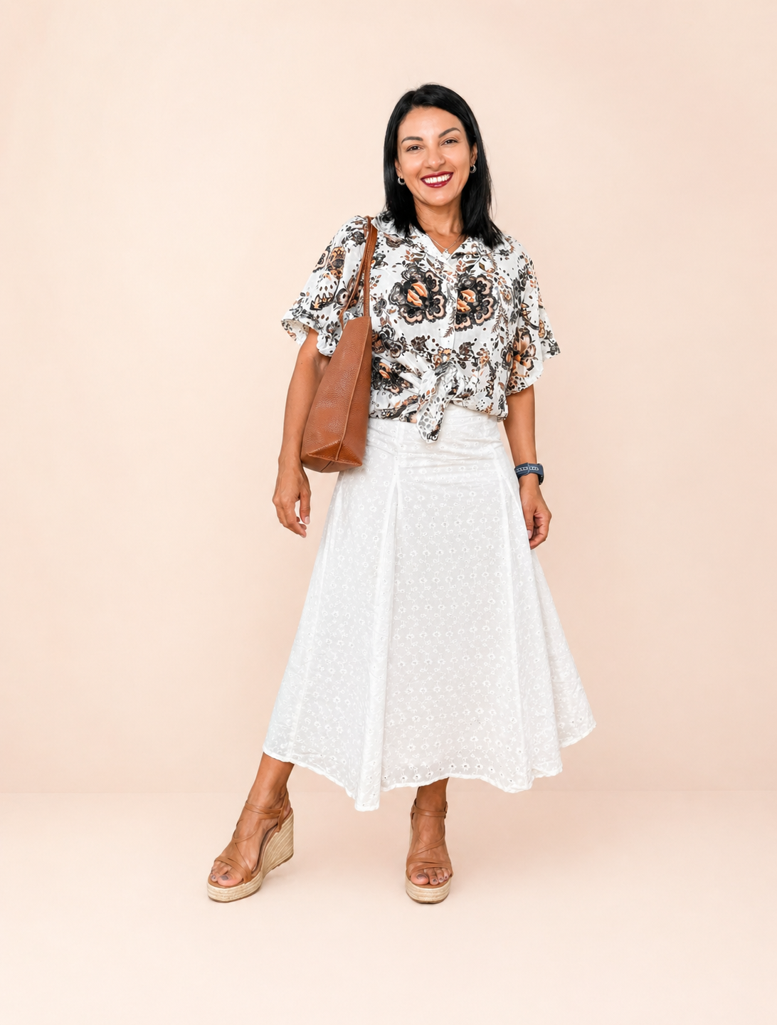 FALDA LARGA BRODERIE