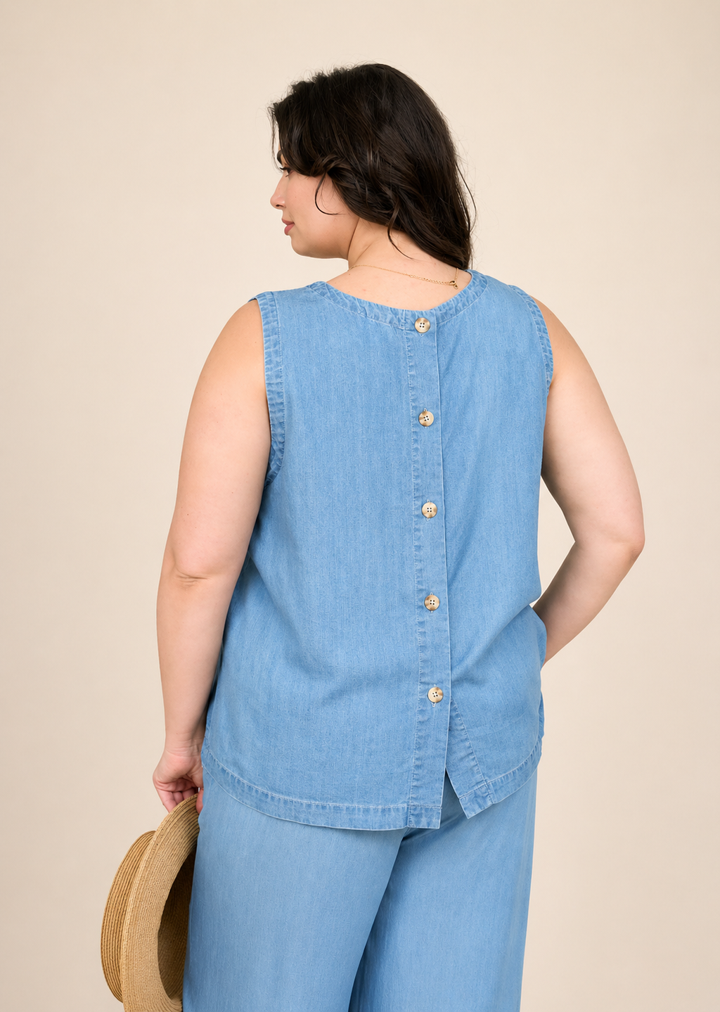 CONJUNTO CHAMBRAY XL
