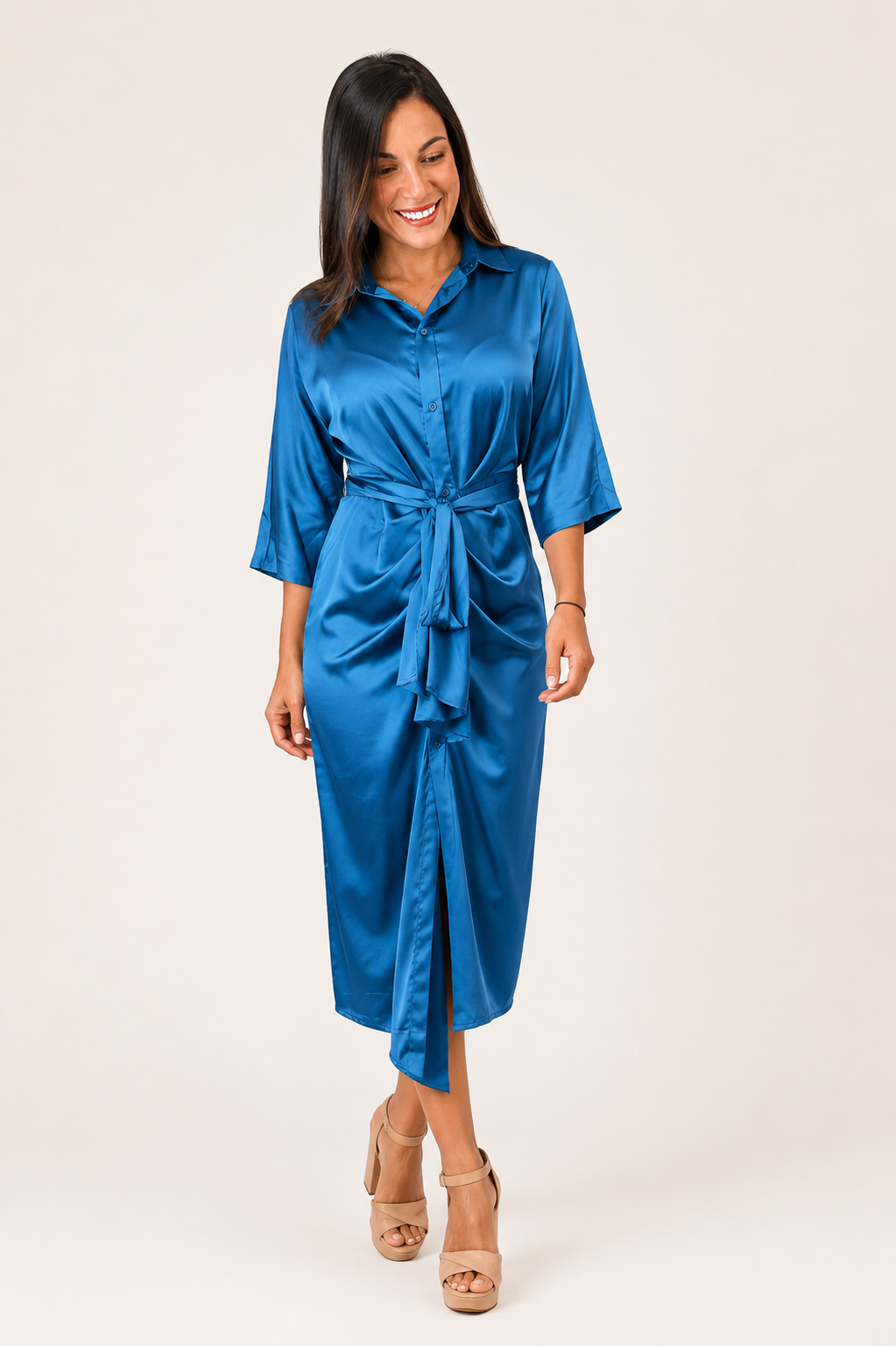 Vestido Corto M3/4 Seda Dress Day