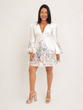 Vestido Ml Corto Borde Flores Endless