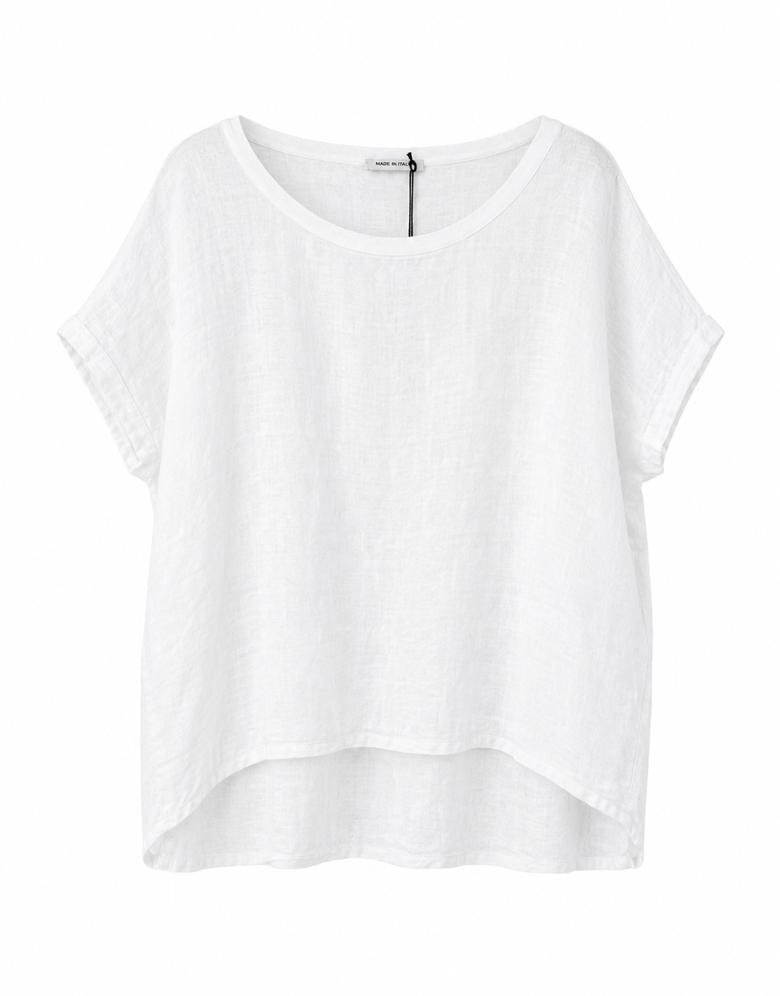 BLUSA CUELLO REDONDO LINO
