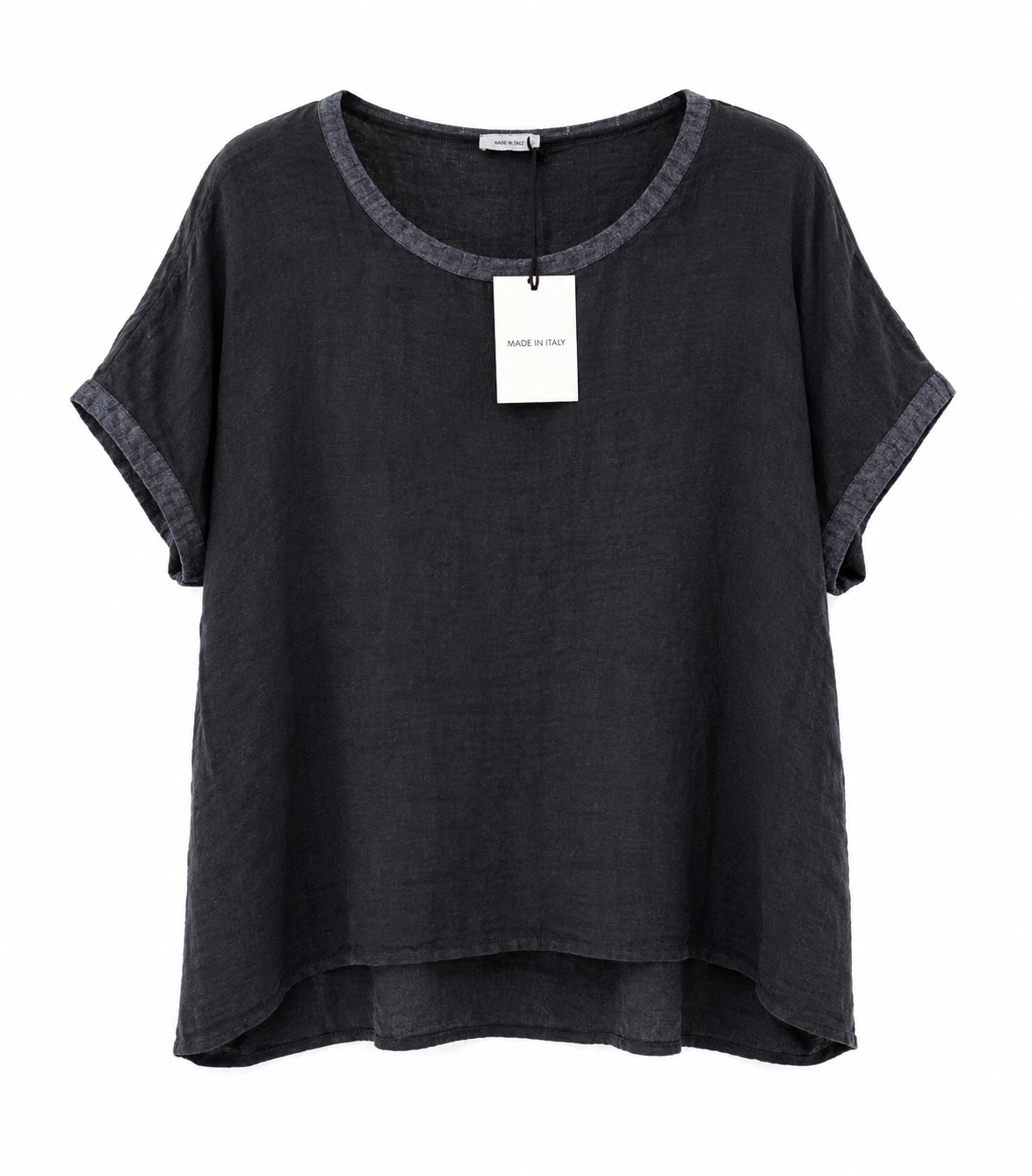 BLUSA CUELLO REDONDO LINO
