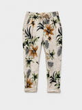 JOGGER FLORES PALMA NEGRA