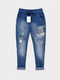 JOGGER DENIM DETALLE PLATA