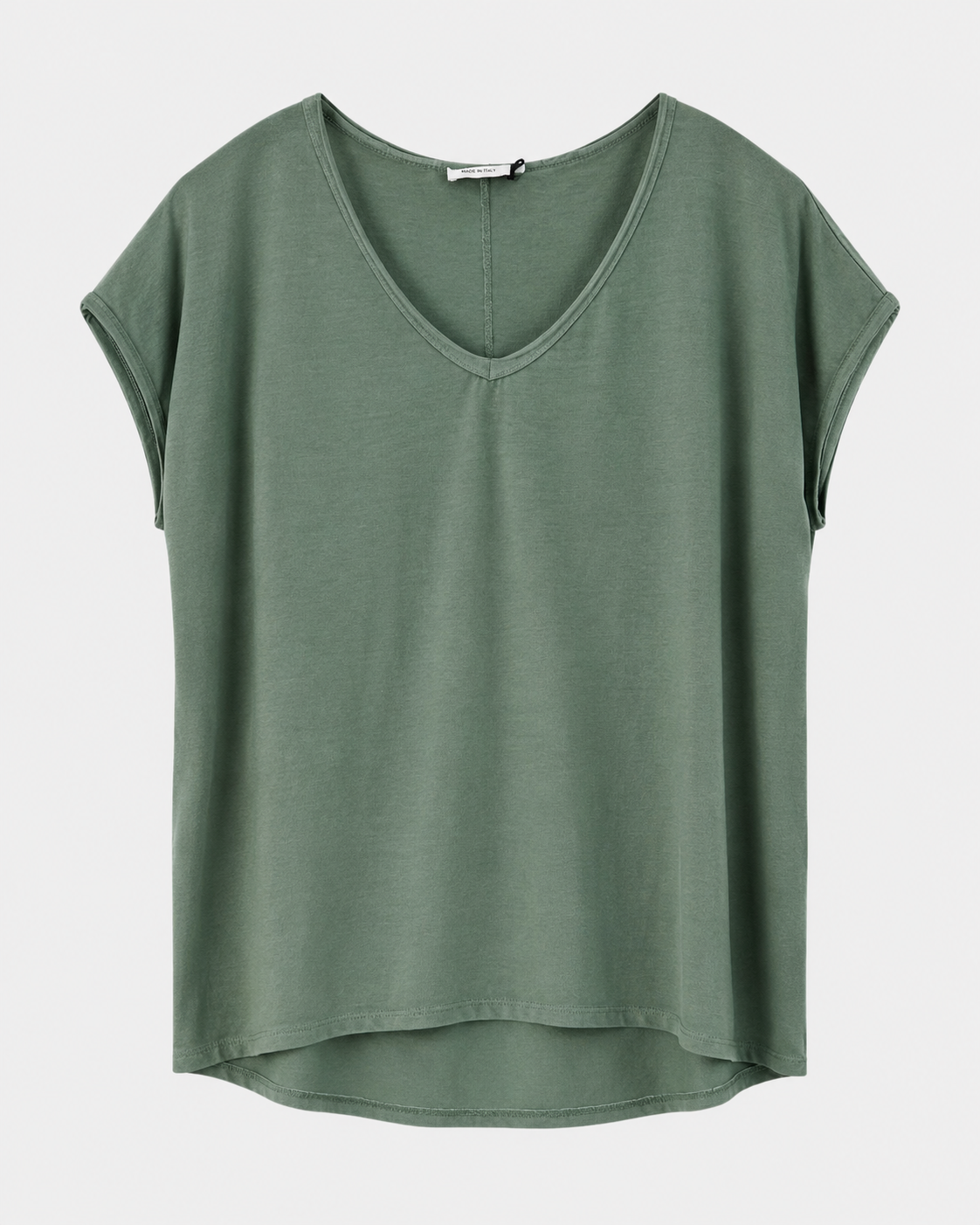 BLUSA PLAIN CUELLO V ALGODON