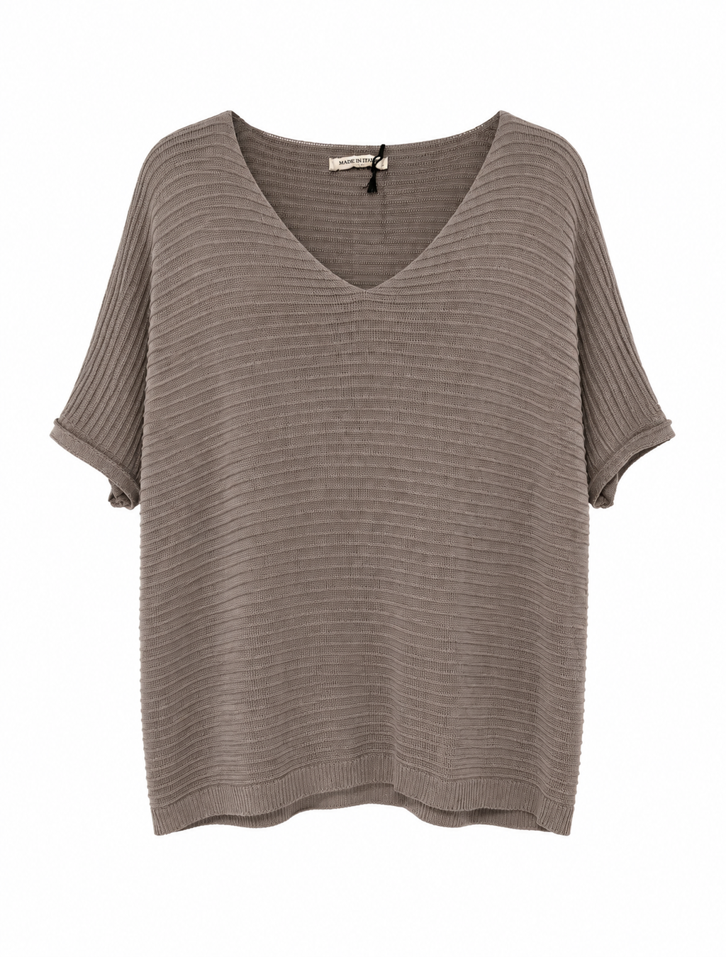 BLUSA CUELLO V ACANALADO