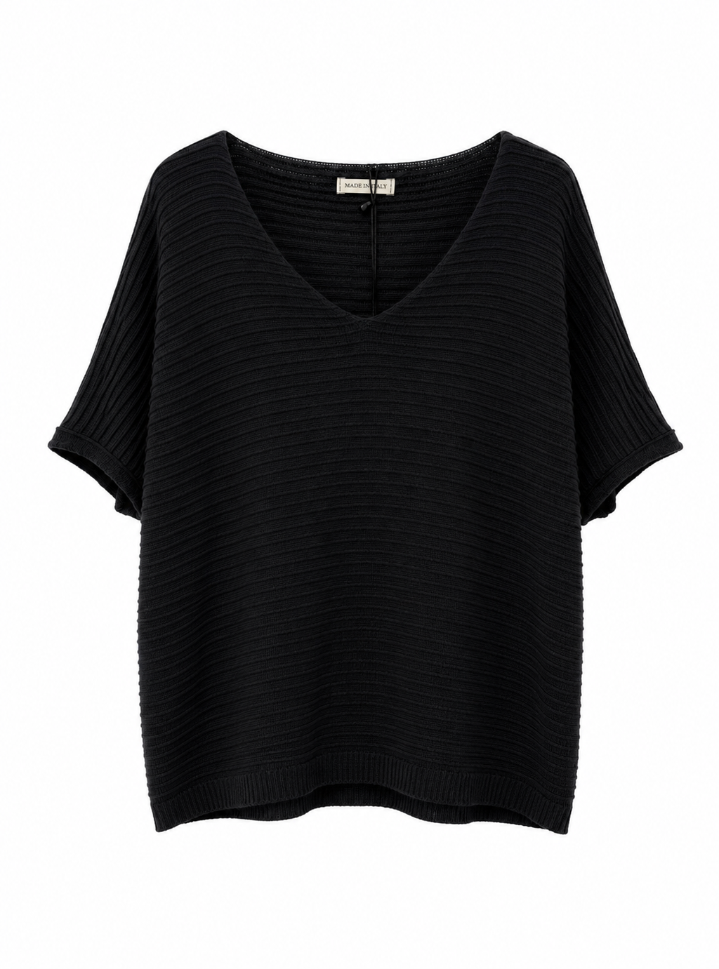 BLUSA CUELLO V ACANALADO