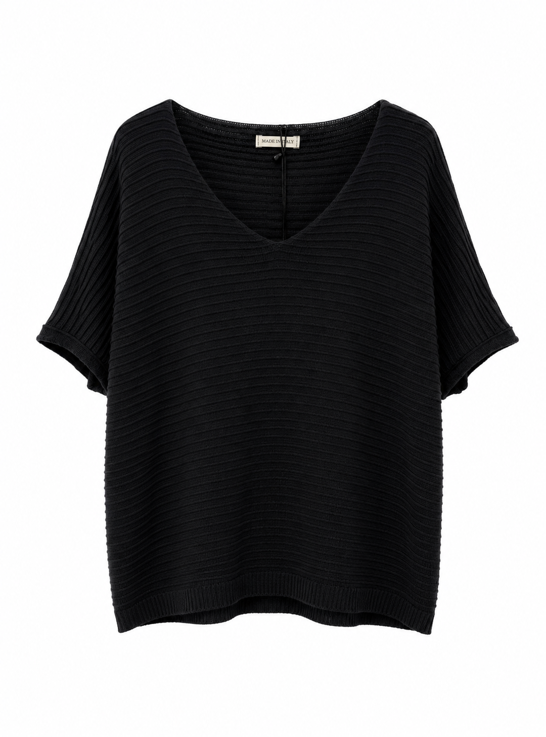 BLUSA CUELLO V ACANALADO