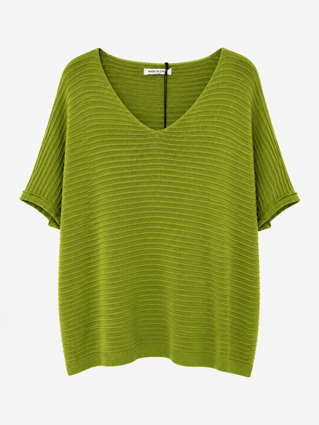 BLUSA CUELLO V ACANALADO