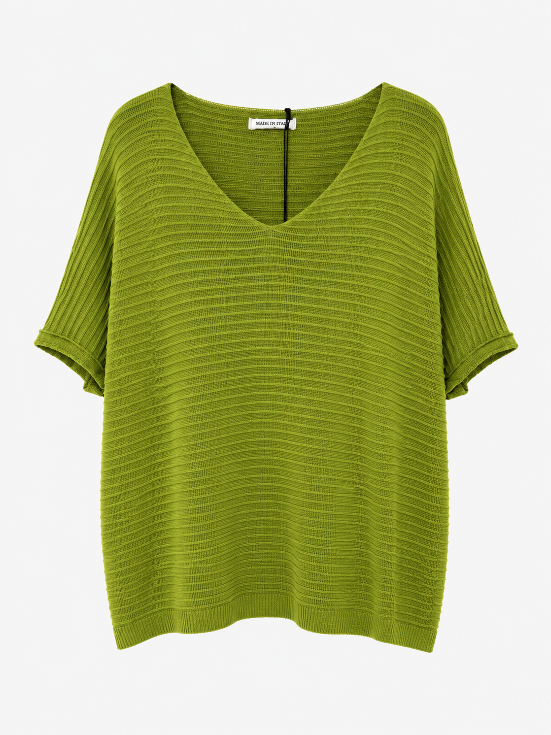 BLUSA CUELLO V ACANALADO