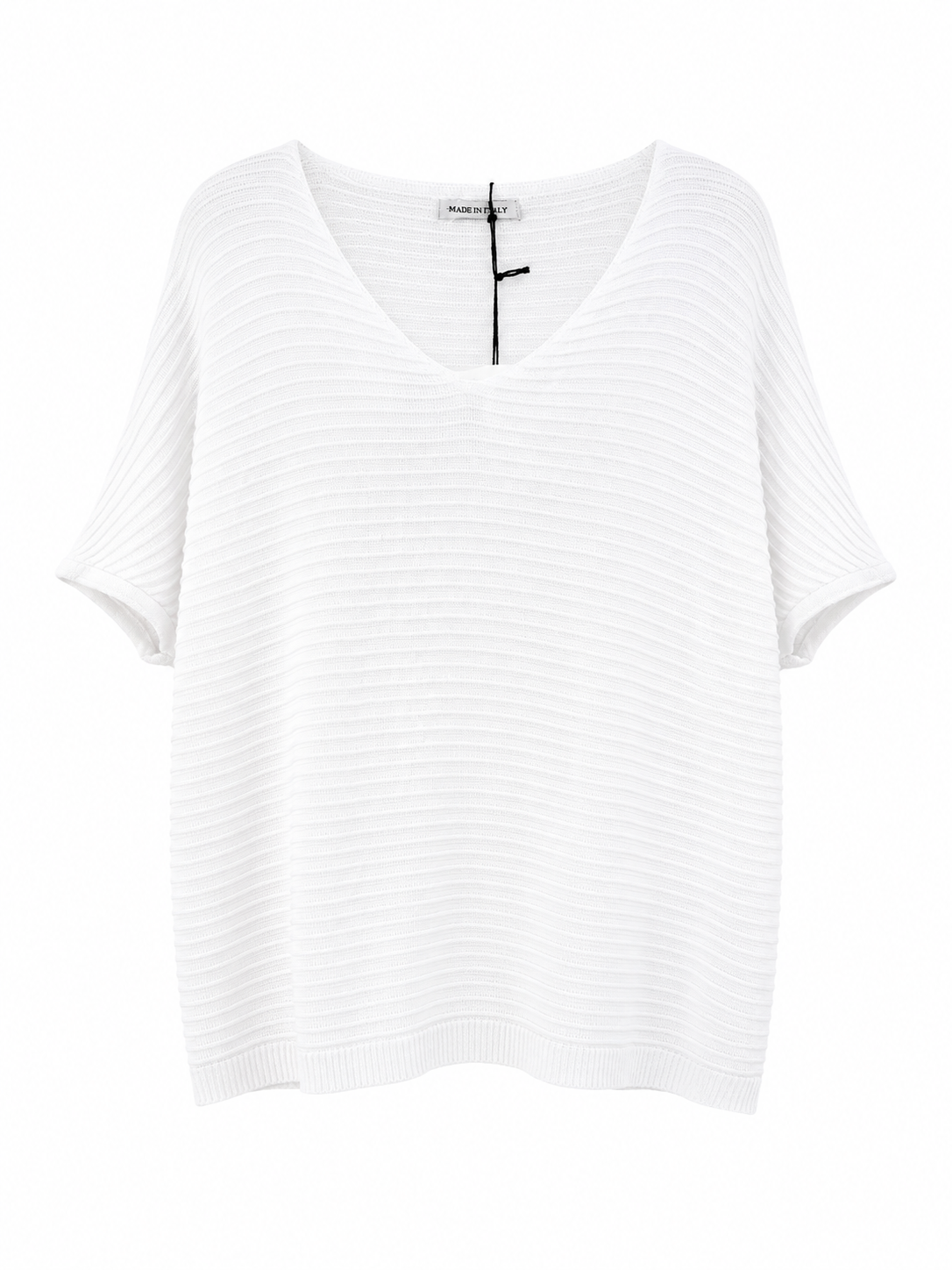 BLUSA CUELLO V ACANALADO