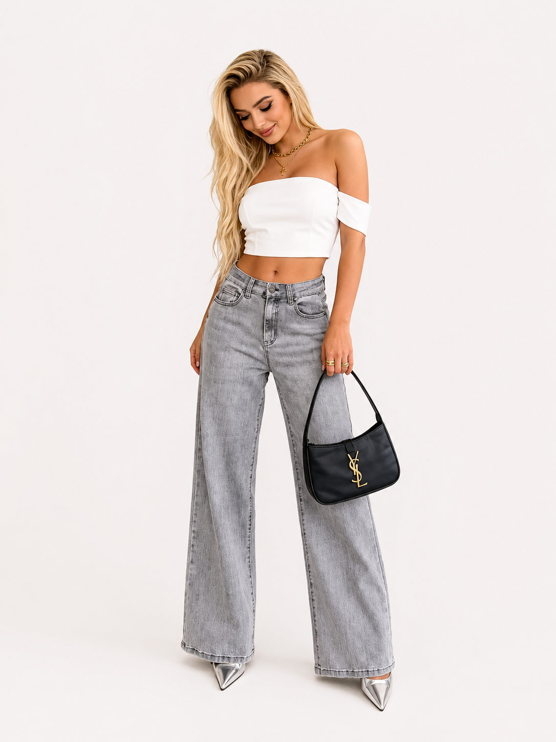 JEANS GRIS