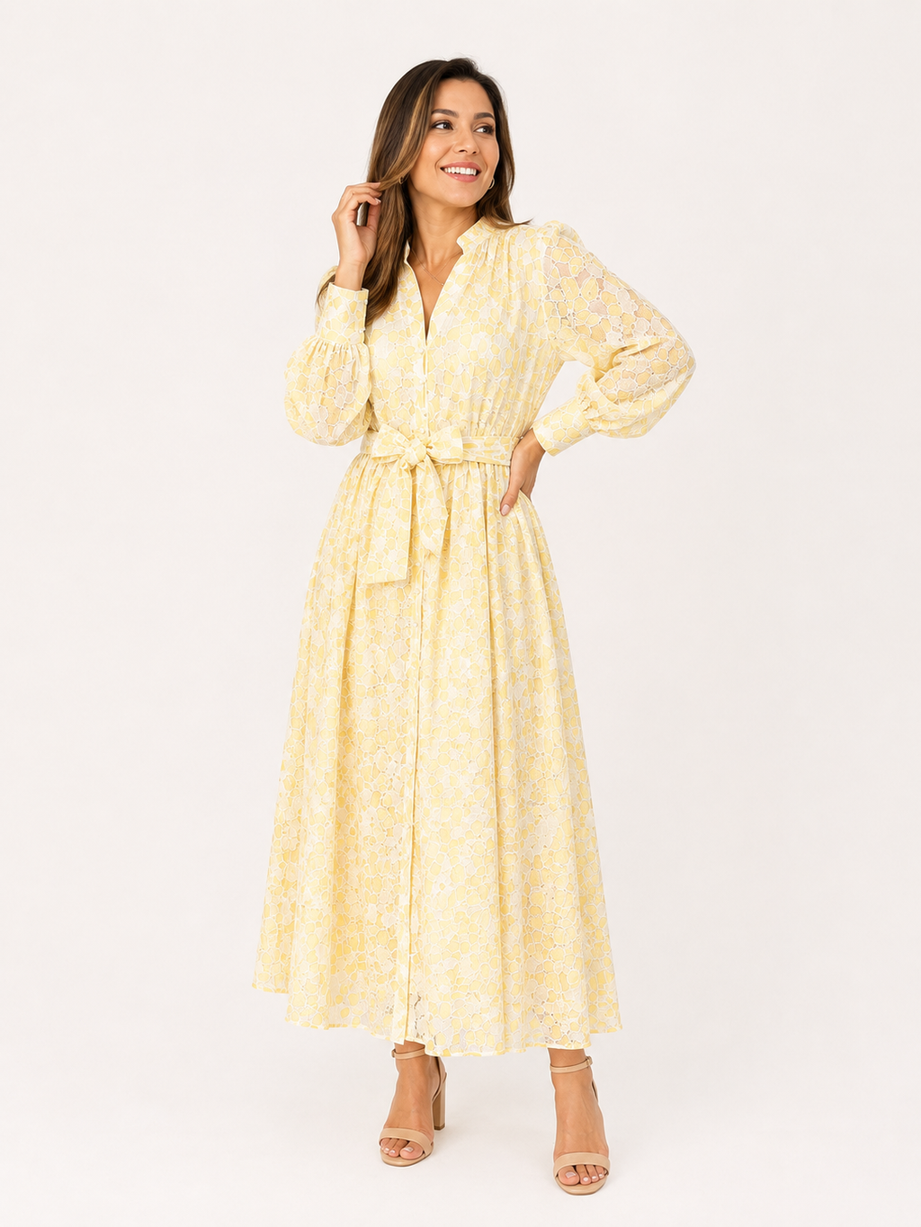 VESTIDO ML BRODERIE