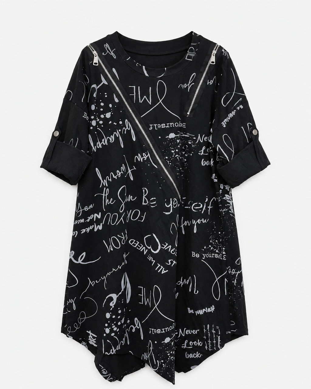 Vestido Letras Y Cierre