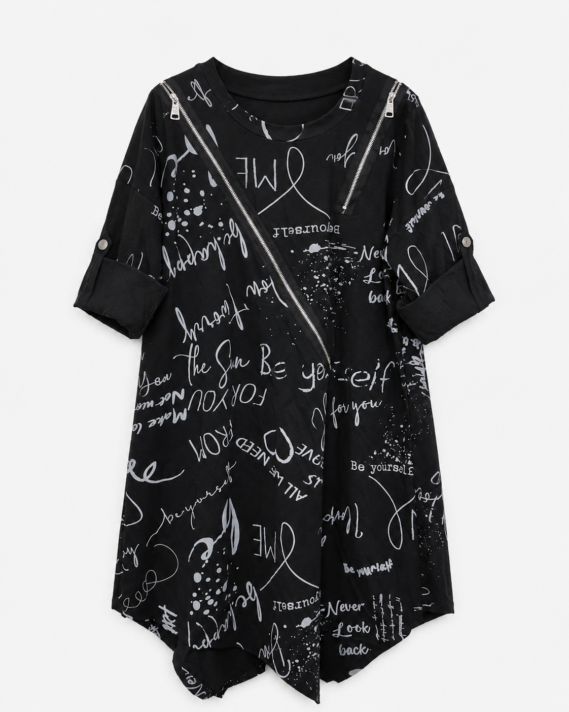 Vestido Letras Y Cierre
