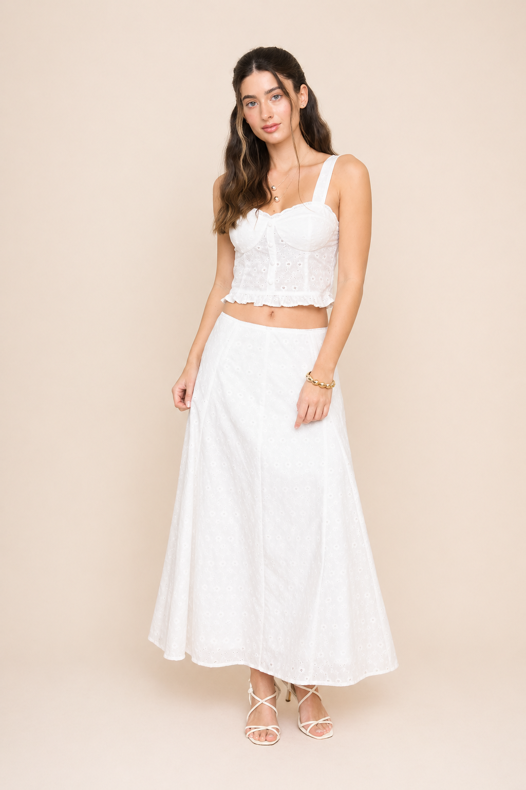 FALDA LARGA BRODERIE