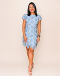 VESTIDO MC PETALOS AZUL
