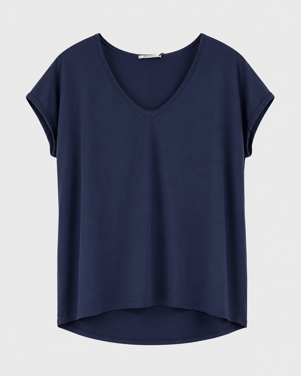 BLUSA PLAIN CUELLO V ALGODON