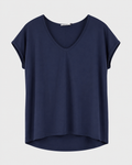 BLUSA PLAIN CUELLO V ALGODON