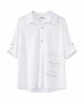 CAMISA CUELLO BRODERIE DETALLE PLATA