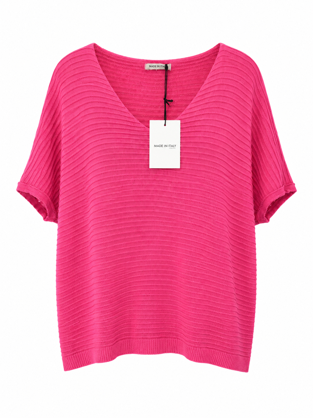 BLUSA CUELLO V ACANALADO