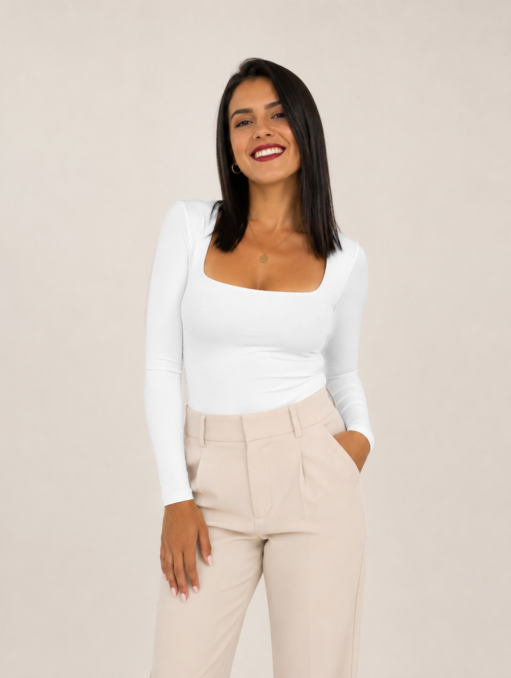 Body Ml Cuello Cuadrado