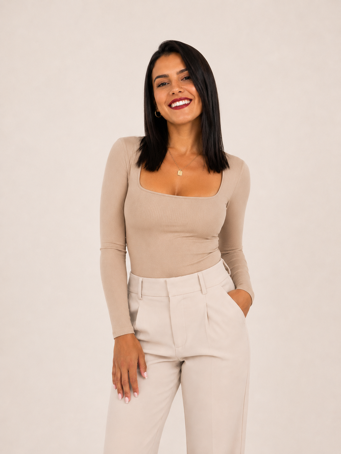 Body Ml Cuello Cuadrado