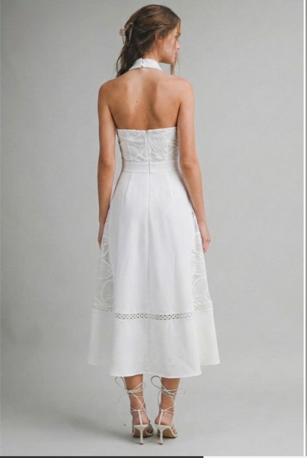 VESTIDO SM MIDI CUELLO ALTO