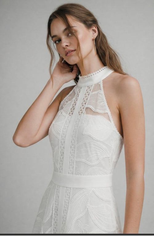 VESTIDO SM MIDI CUELLO ALTO