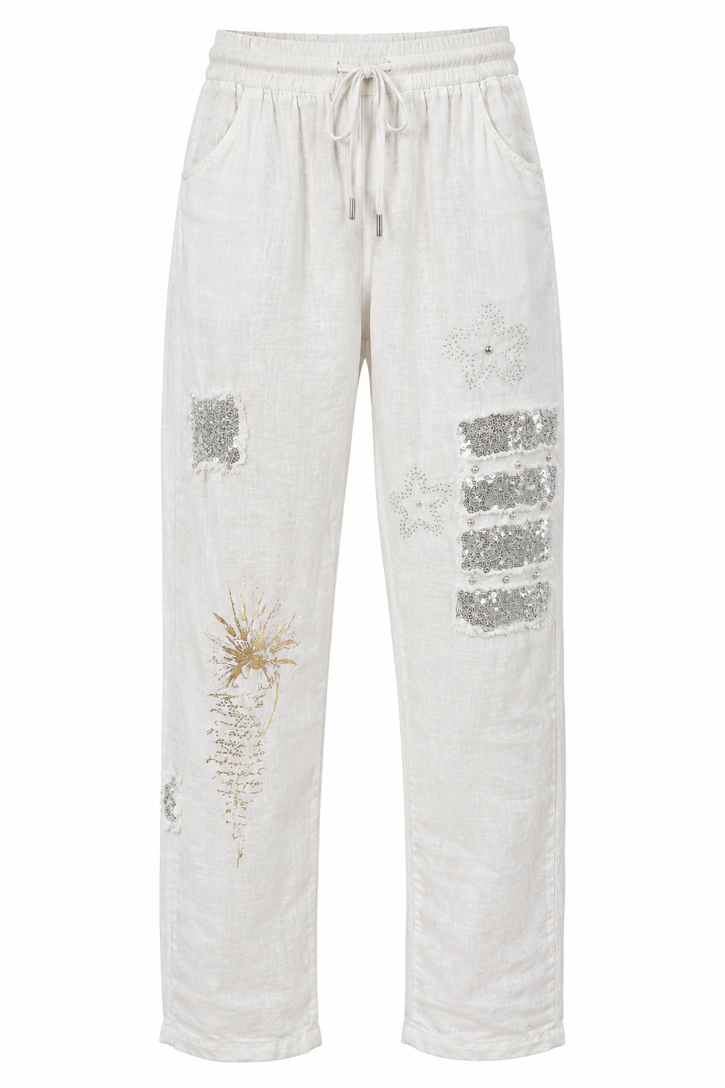Pantalon Lino Franjas Lt R.8058