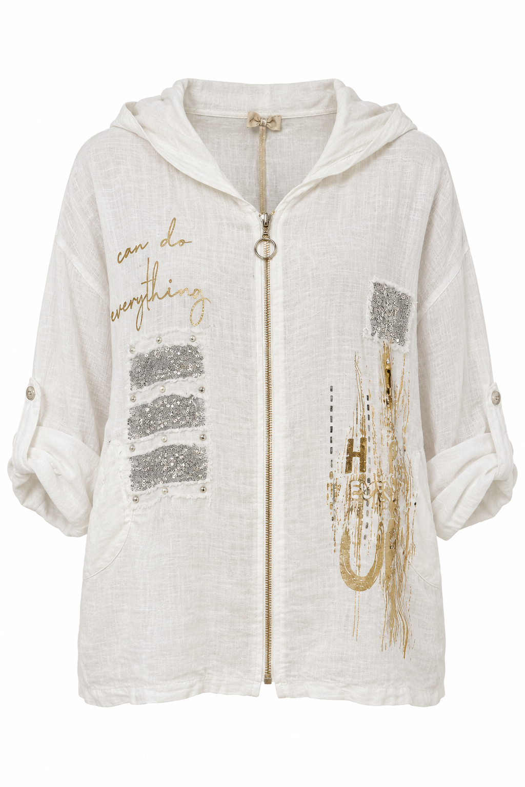 Chaqueta Lino Franjas Lt R.8057