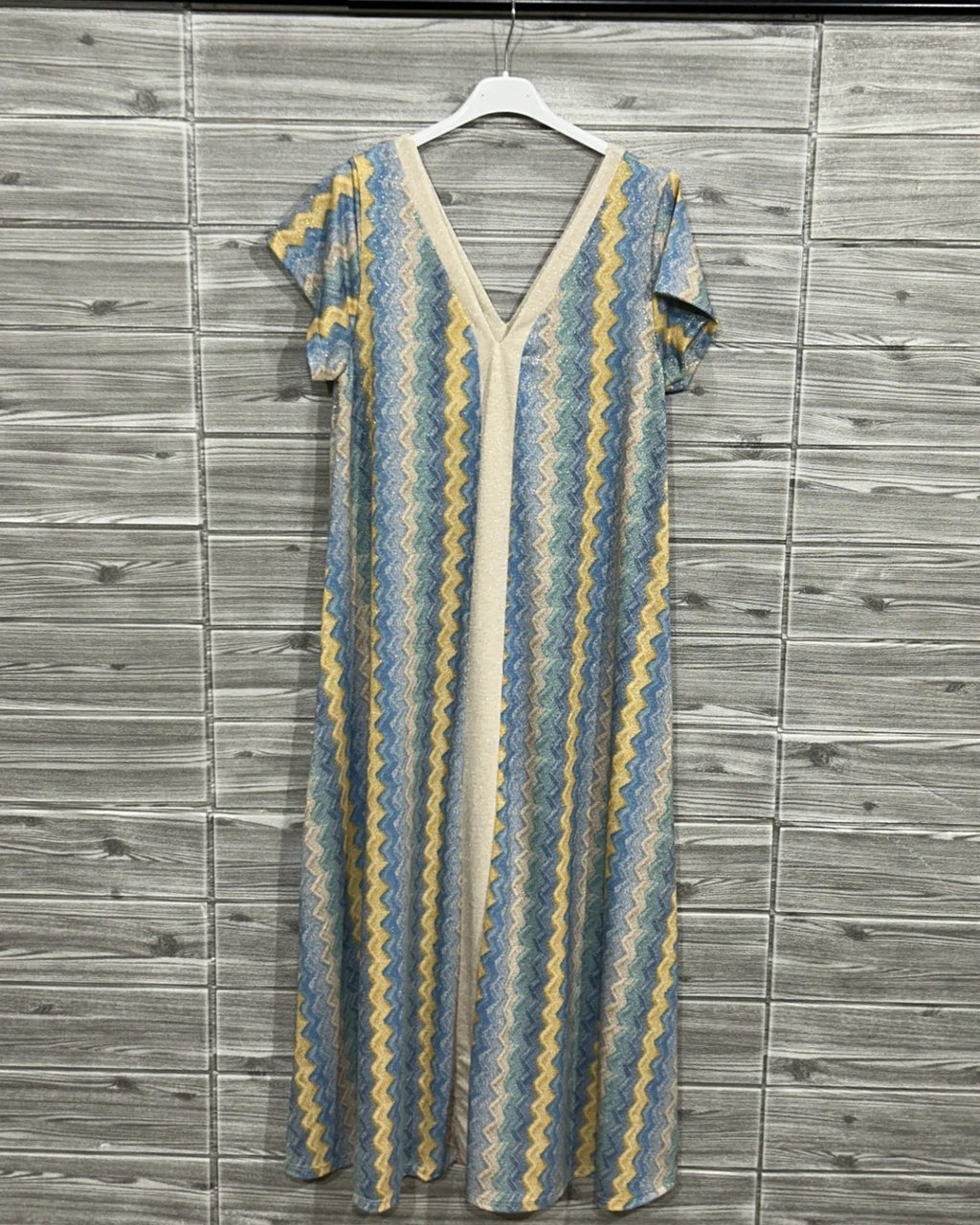 VESTIDO MC LARGO ZIGZAG