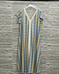 VESTIDO MC LARGO ZIGZAG