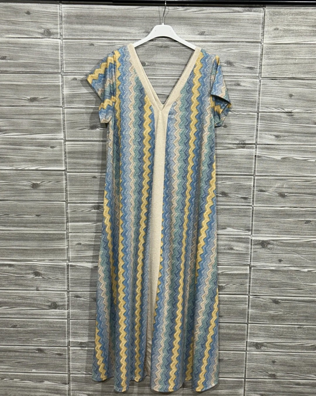 VESTIDO MC LARGO ZIGZAG