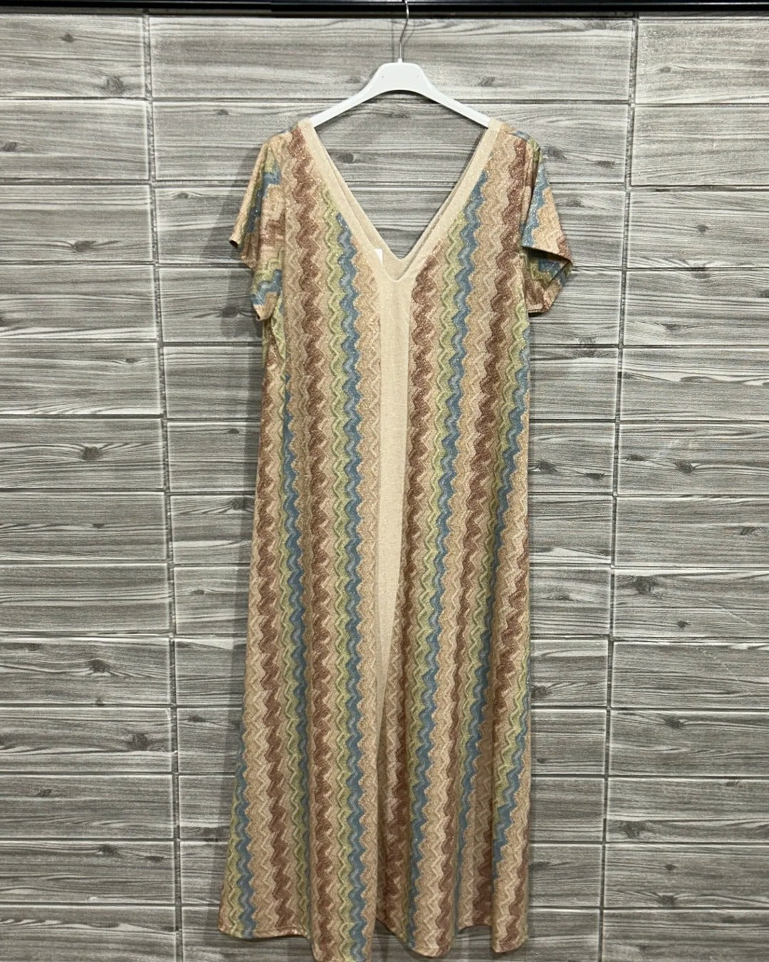 VESTIDO MC LARGO ZIGZAG