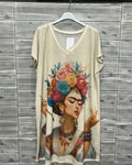 VESTIDO V DORADO FRIDA