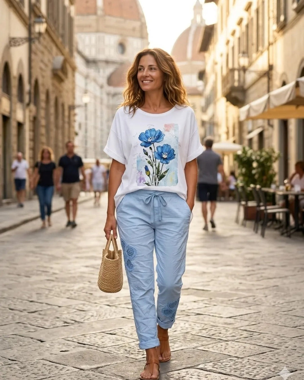 JOGGER FLOR TEJIDA