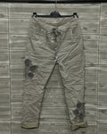 JOGGER FLOR TEJIDA