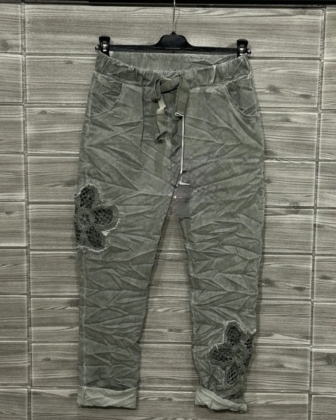 JOGGER FLOR TEJIDA