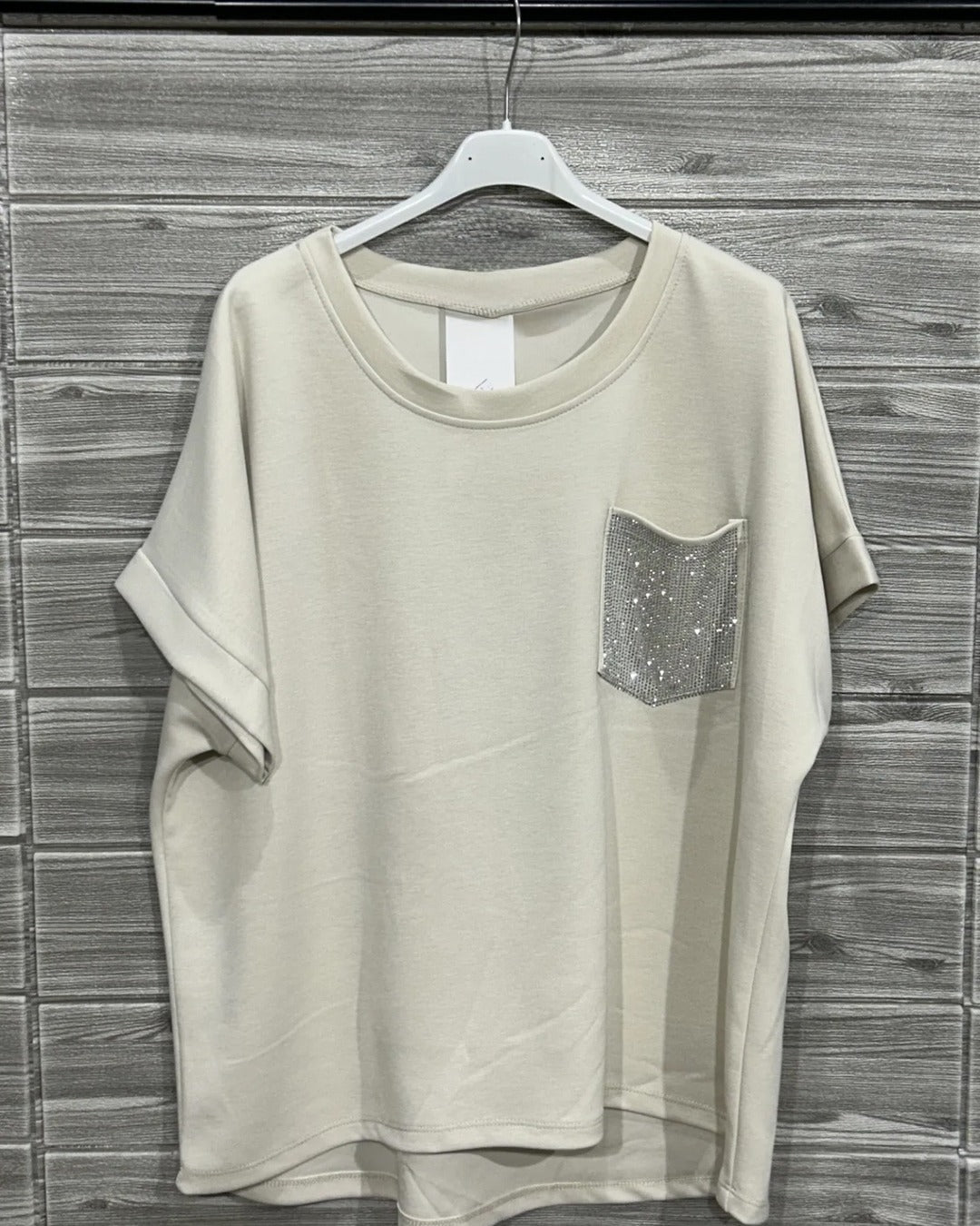 BLUSA MC BOLSILLO LT